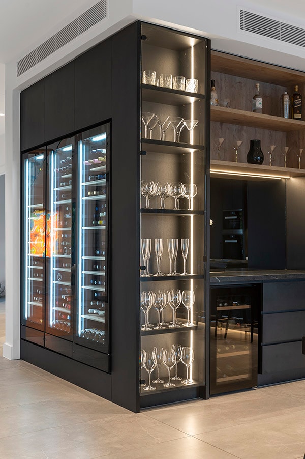 fully refrigerated wine room