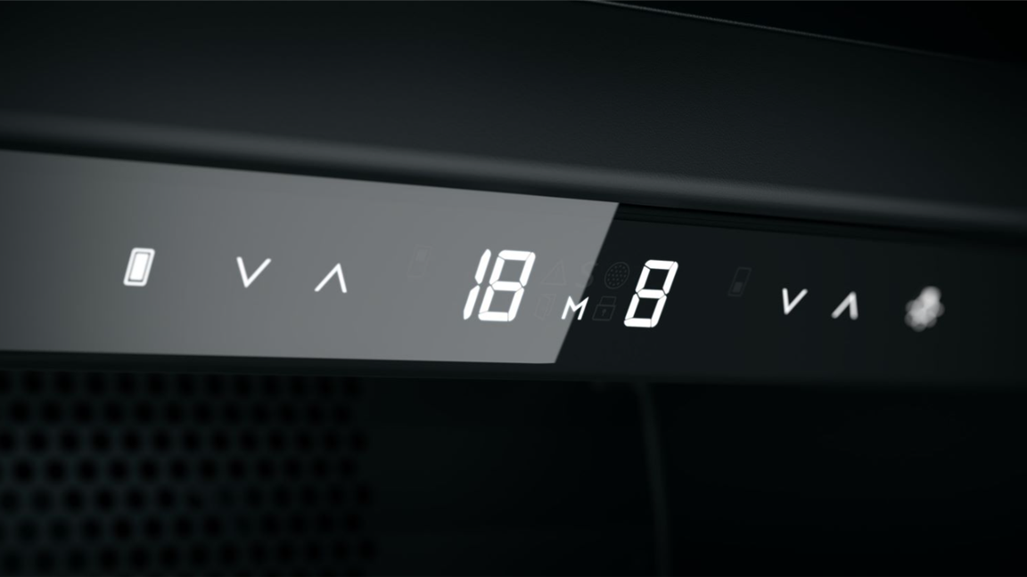 Sleek Touch-Sensitive Control Panel