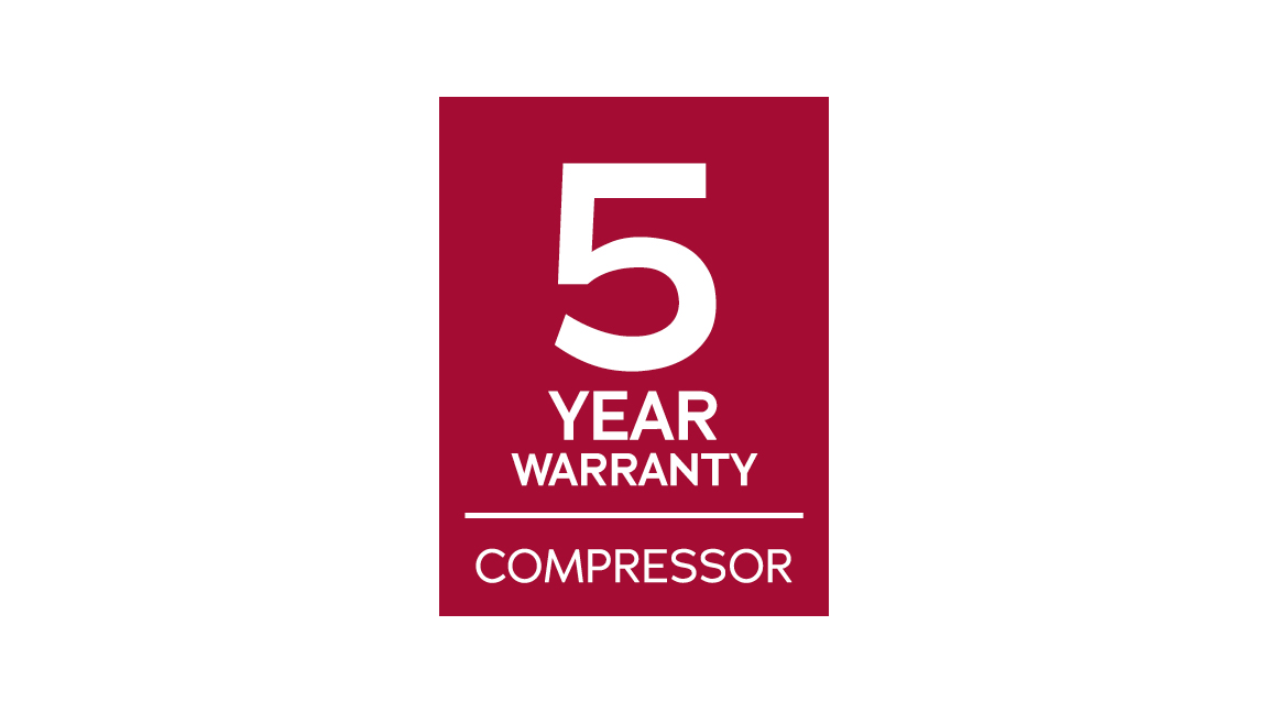 5 year Warranty on Compressor