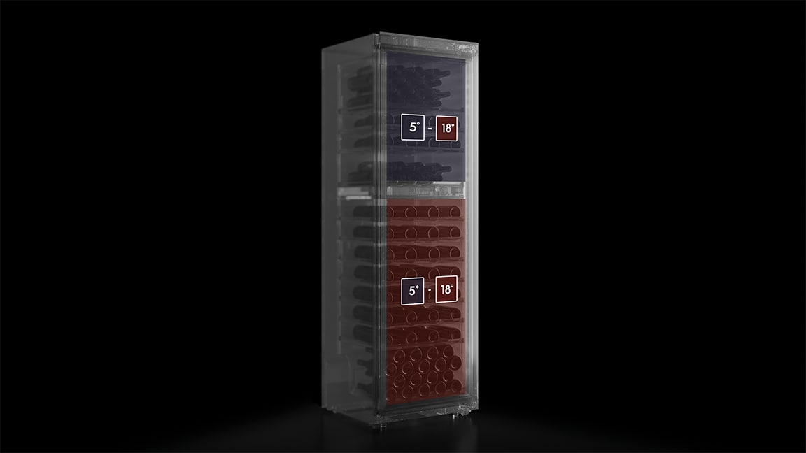 Dual Zone Cooling system for higher temperature precision
