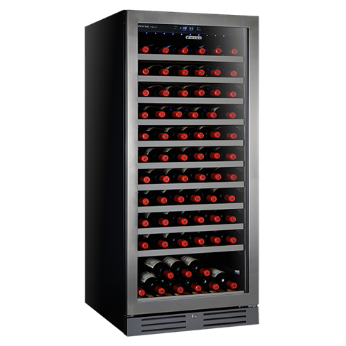 130 Bottle Wine Cabinet stainless steel VWS130SSB Vintec New Zealand